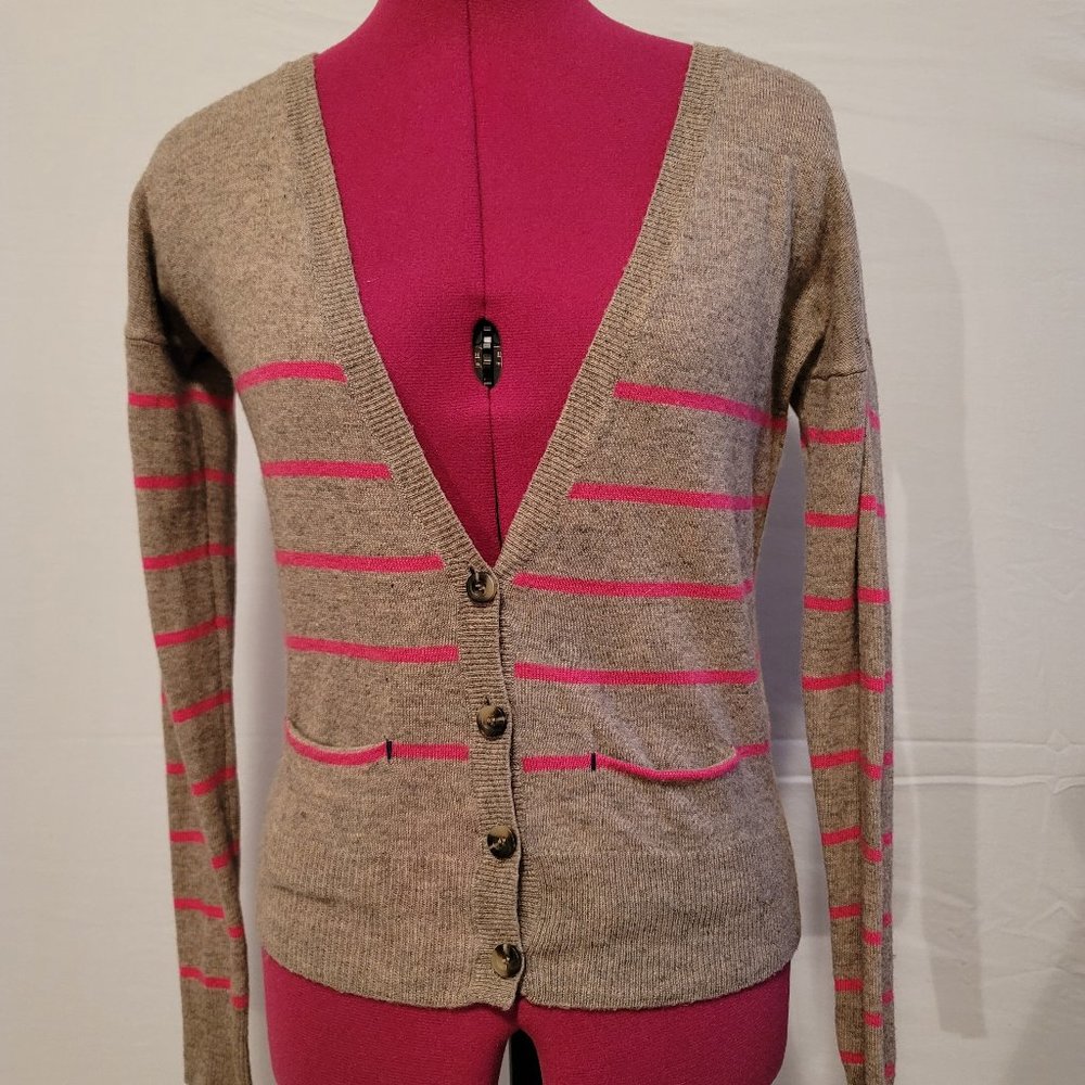 American Eagle Striped Cardigan